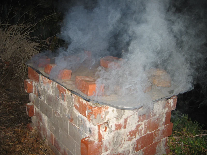 Clay firing process