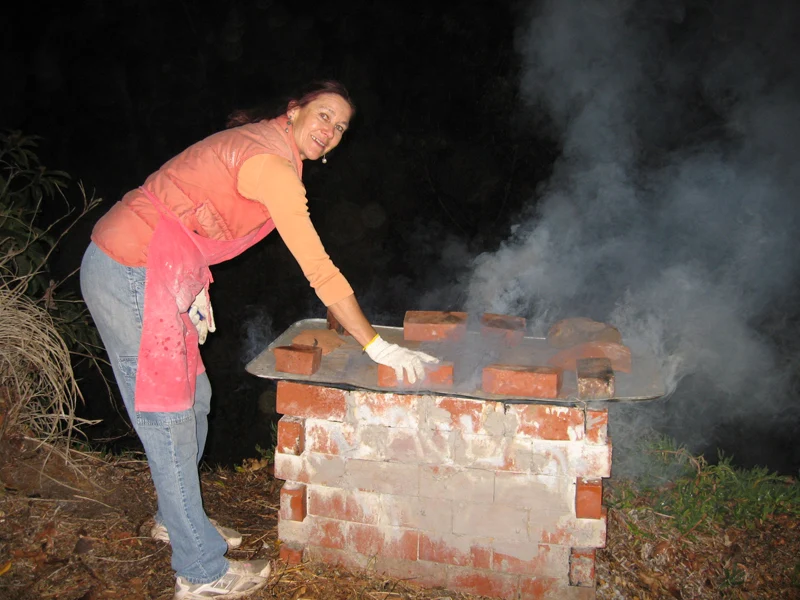 Clay firing process